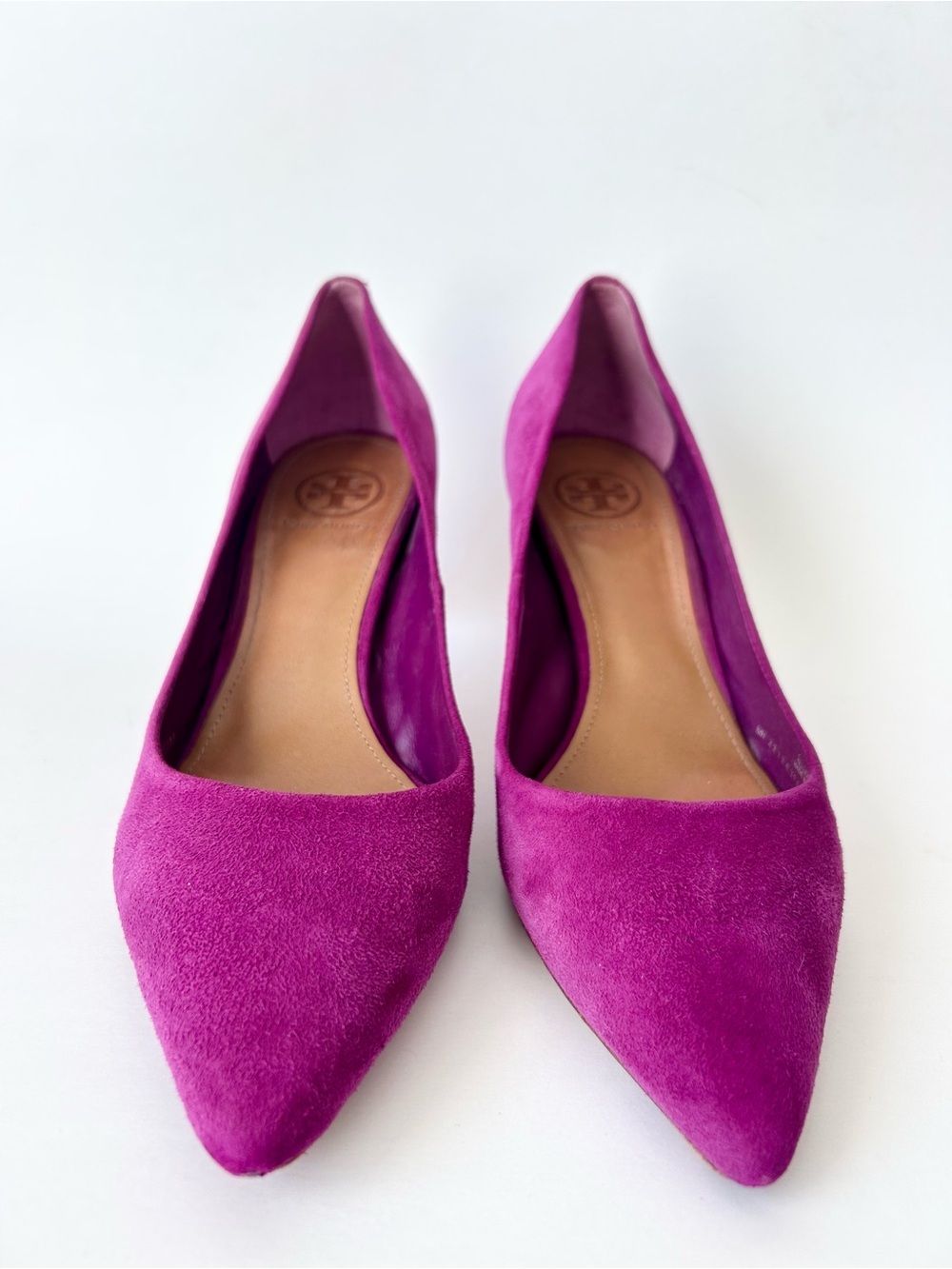 Tory Burch Purple Suede High Heel Pumps Size 8.5 - Picture 4 of 10